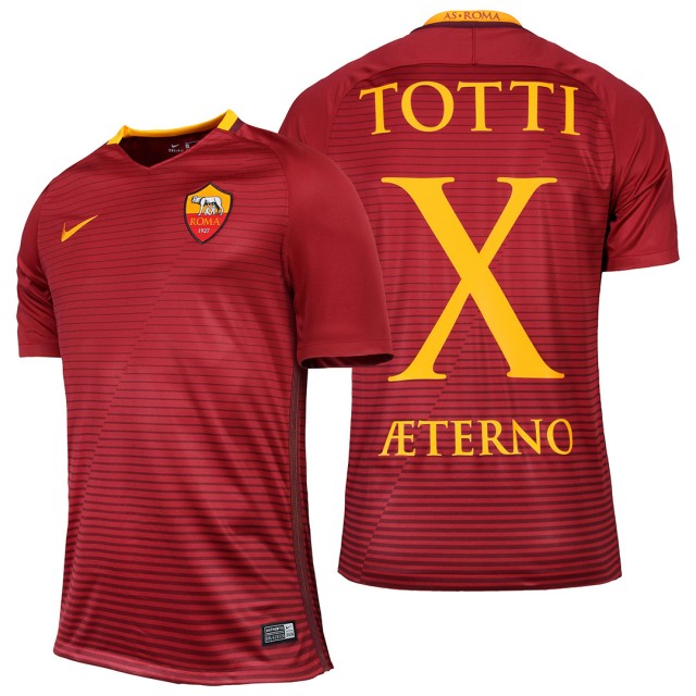 Maillot AS Roma Domicile 2016/17 'TOTTI X AETERNO' - Cliquez sur l'image pour la fermer